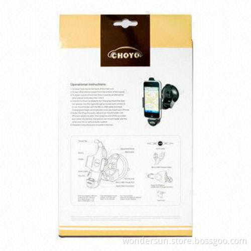 Car Windshield Suction Cup Mount Rotating Holder for iPhone 4 with Charging Function